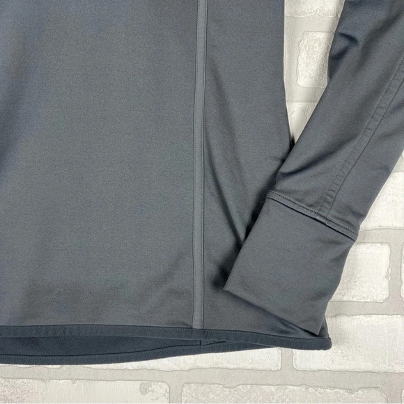 🩶 Athleta Medium Hoodie Plush Tech Running Pullover Hooded Sweater 138249 Gray - Picture 4 of 13
